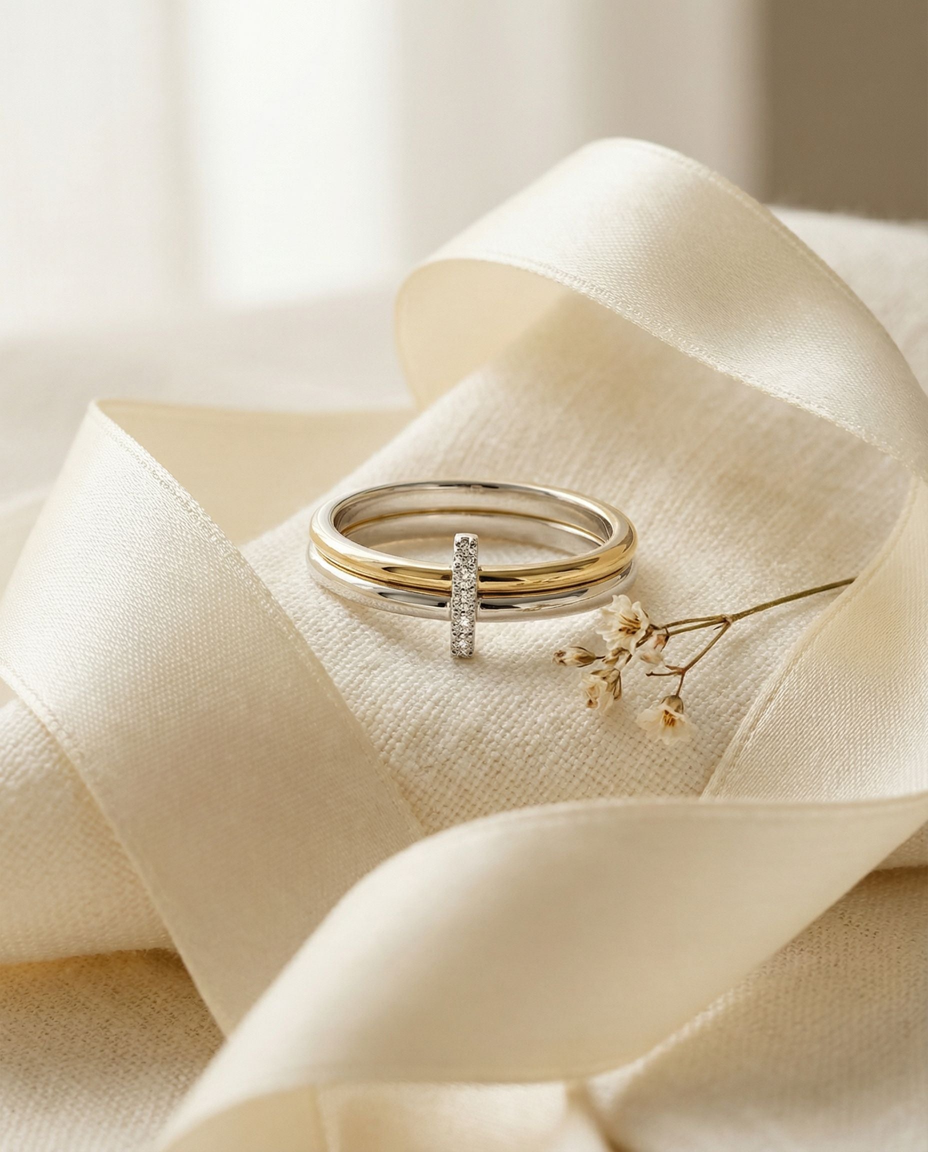 Bianca Two-Tone Diamond Ring