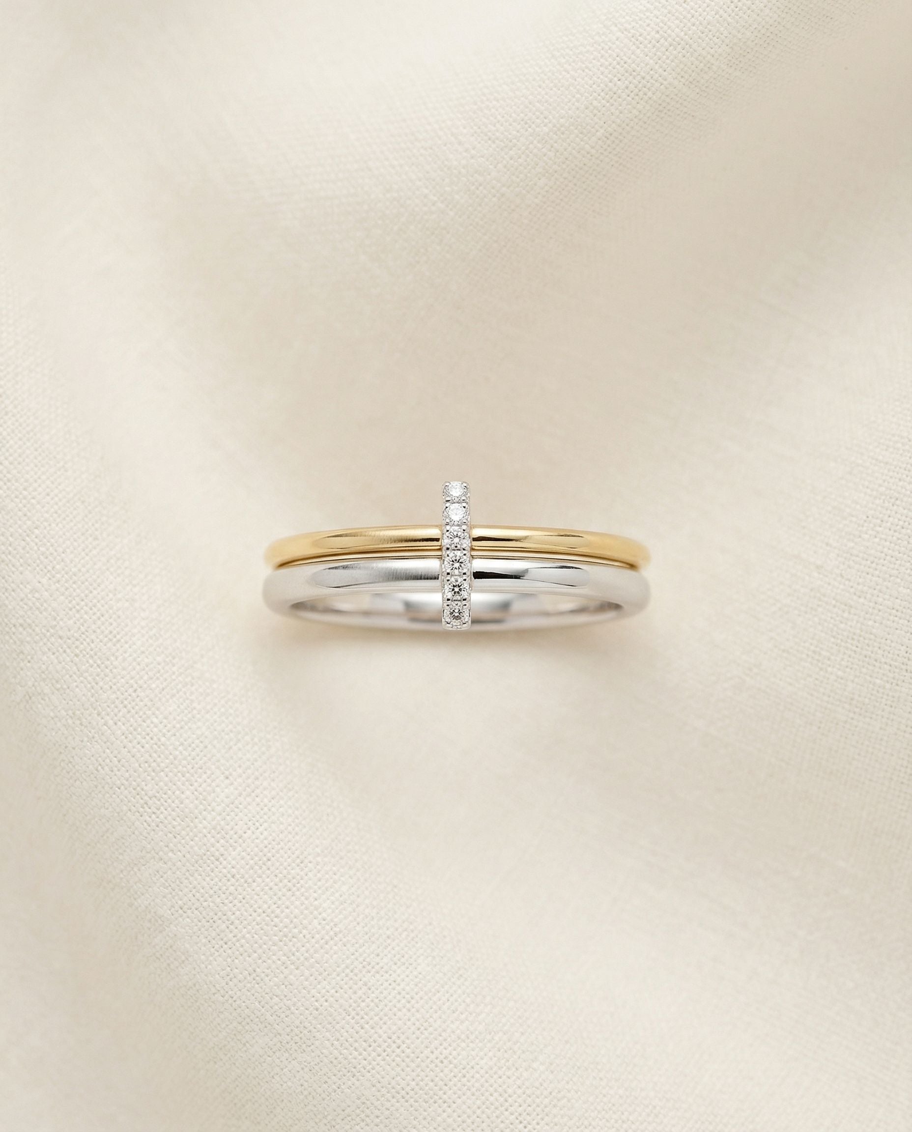 Bianca Two-Tone Diamond Ring