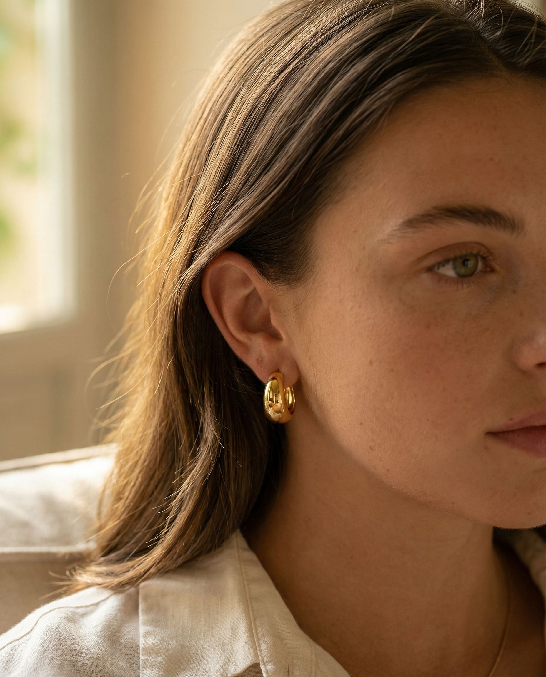 Aurora Gold Hoops