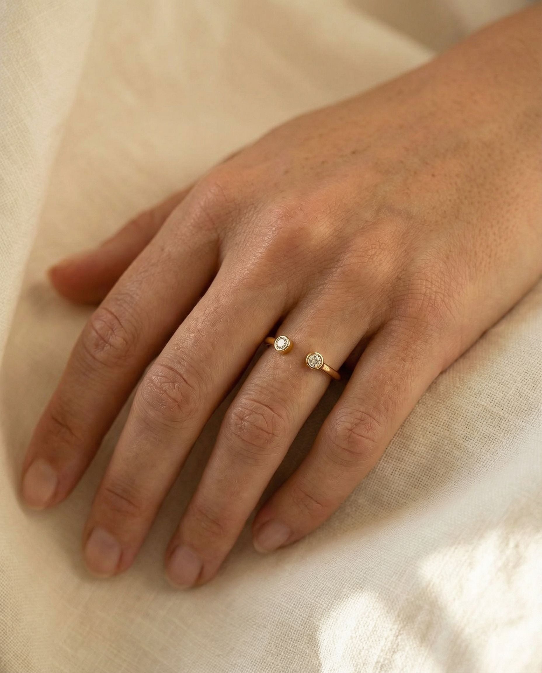 Allegra Diamond Open Ring