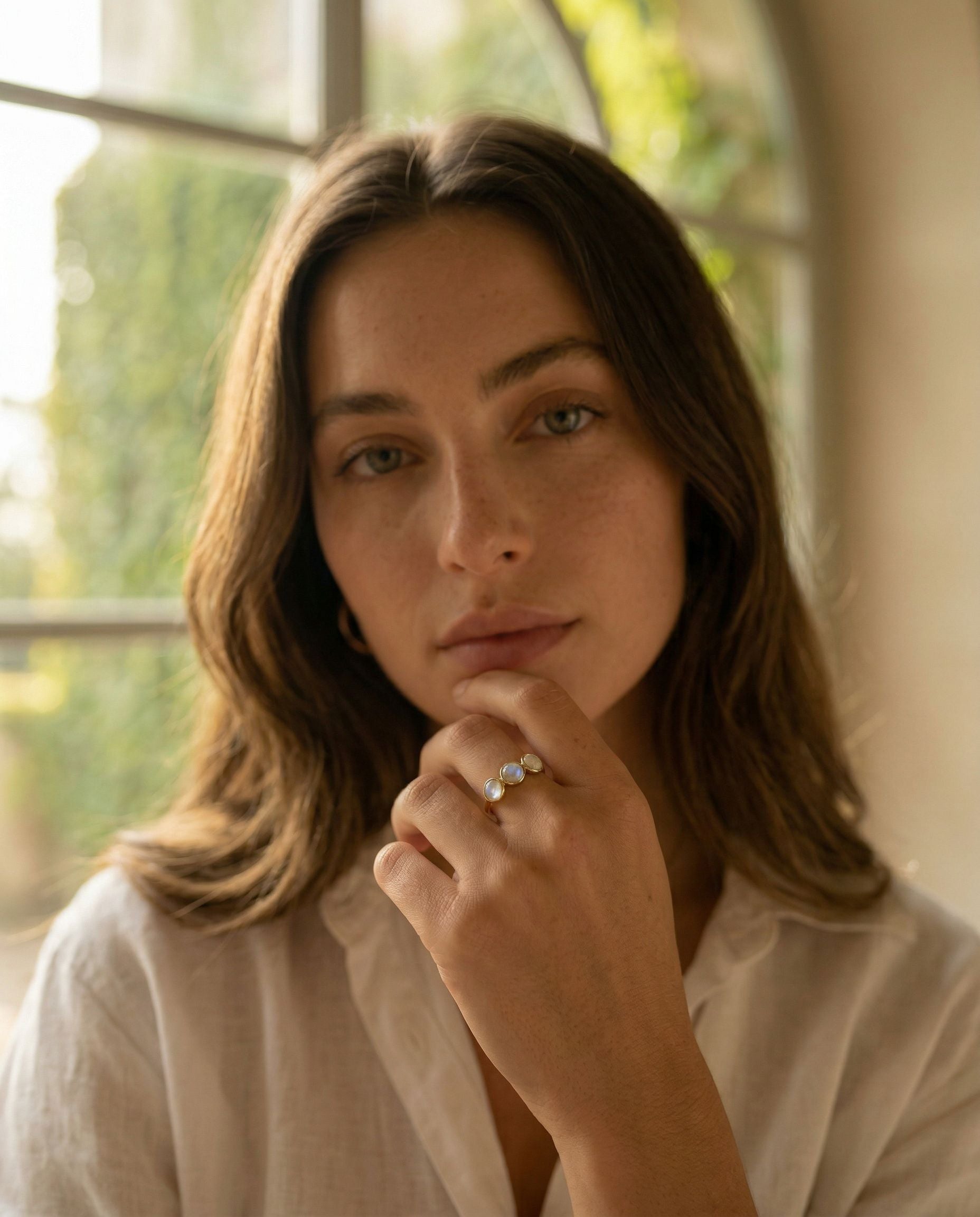 Simona Moonstone Ring