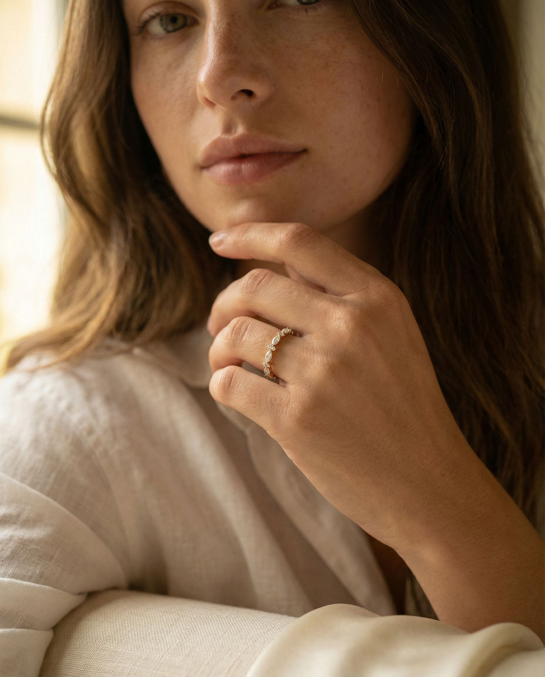 Flavia Marquise Diamond Ring