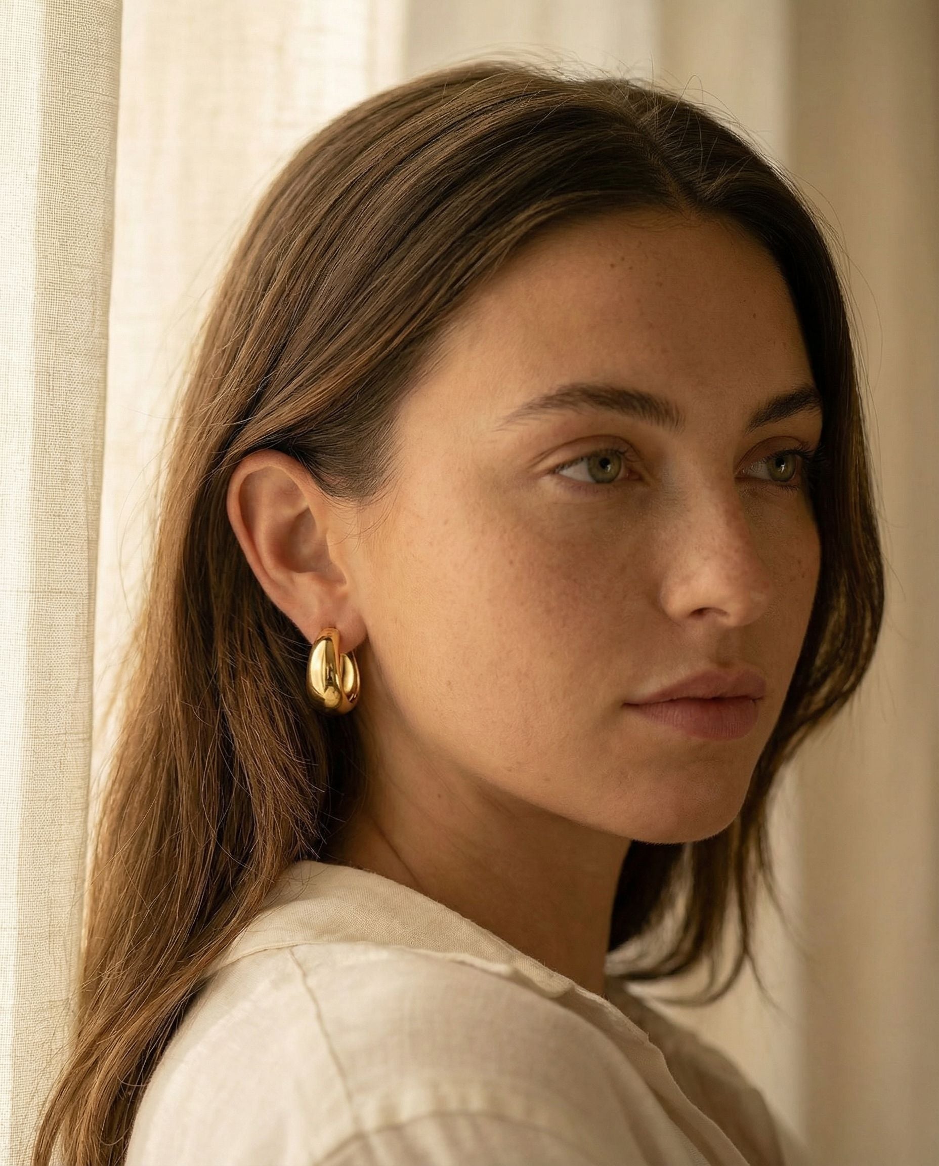 Aurora Gold Hoops