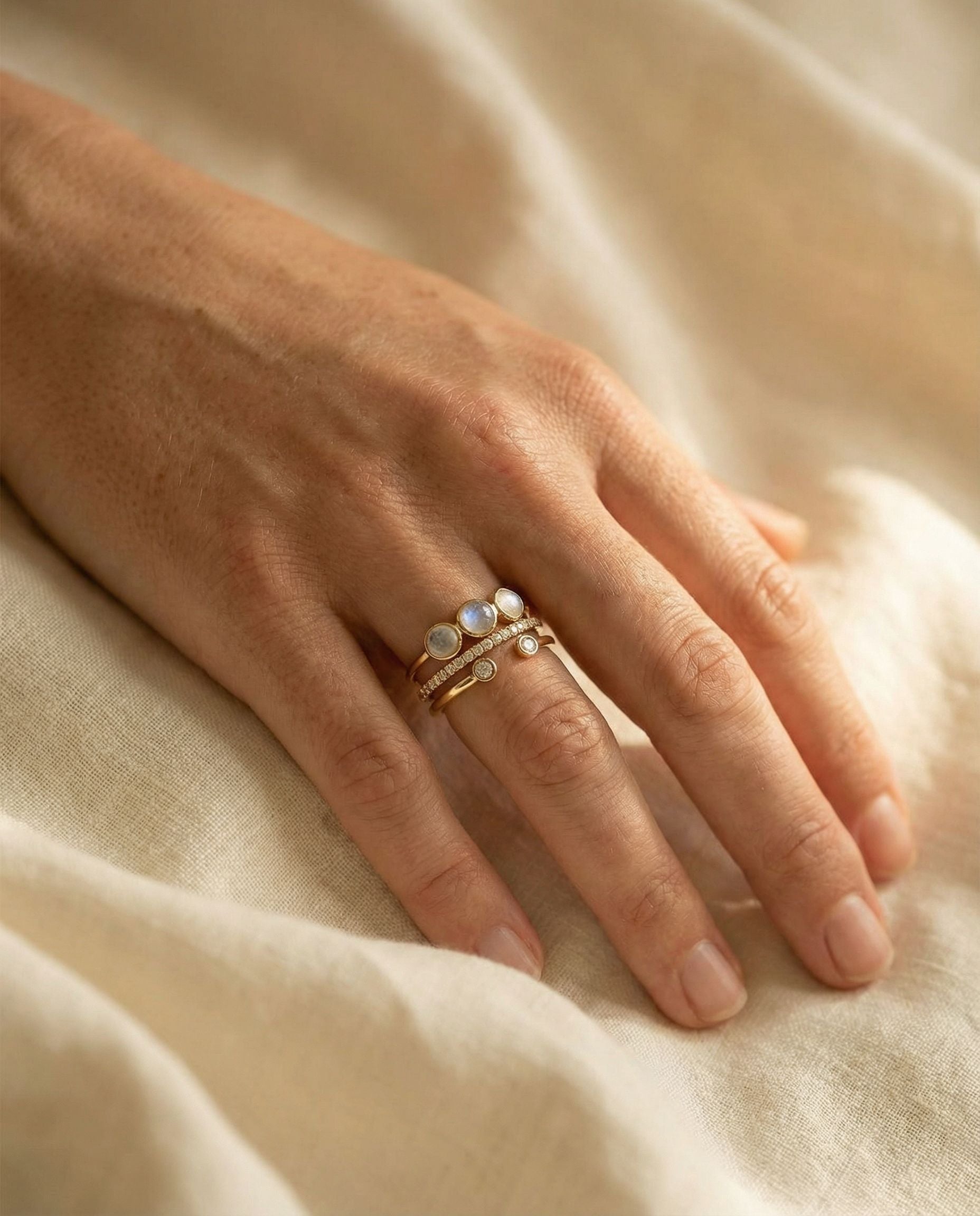 Simona Moonstone Ring