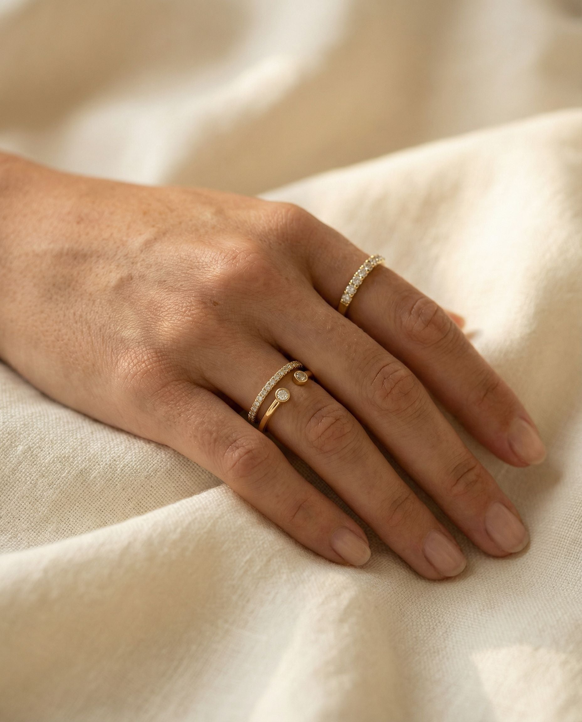 Allegra Diamond Open Ring