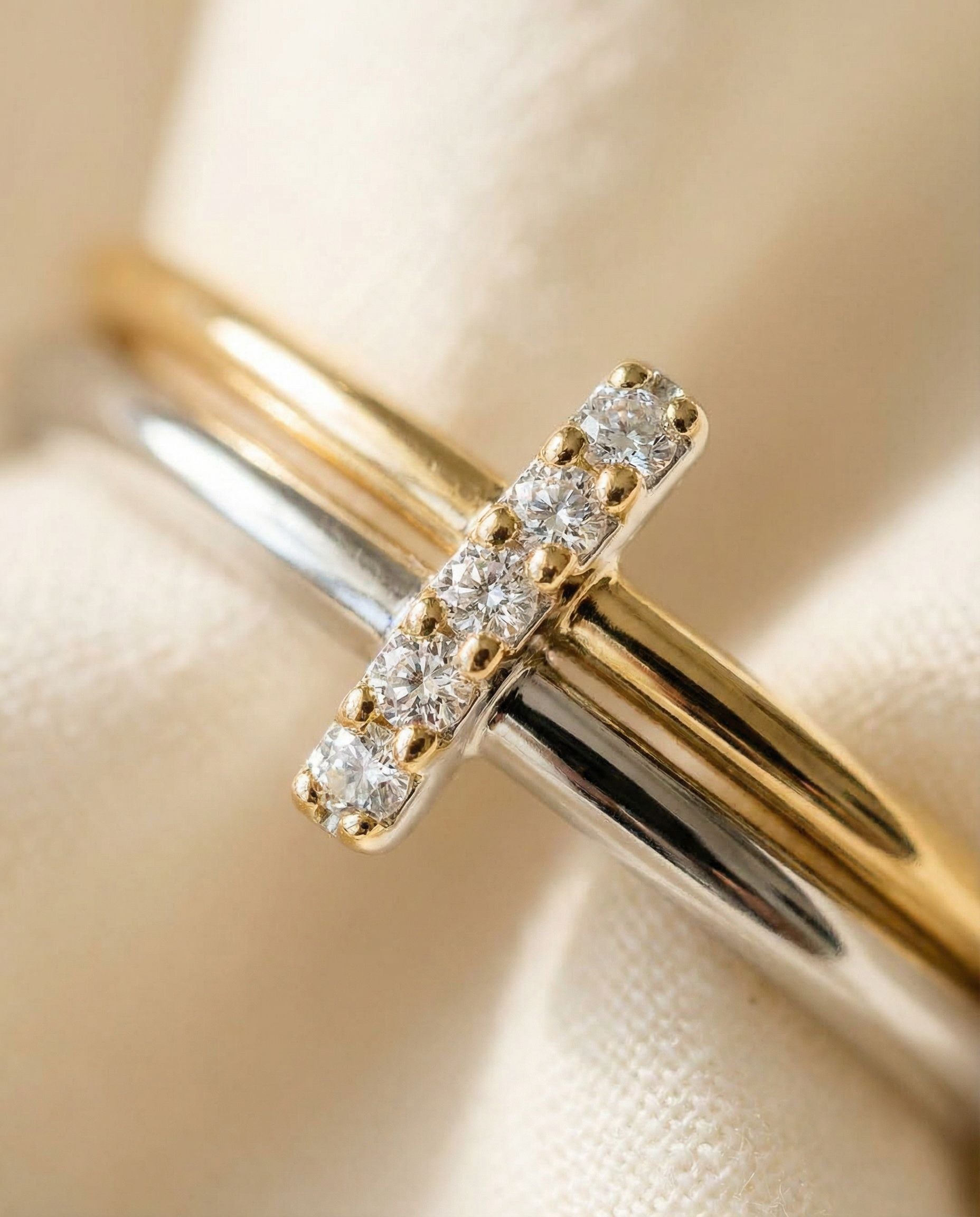 Bianca Two-Tone Diamond Ring